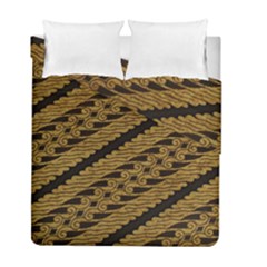 Traditional Art Indonesian Batik Duvet Cover Double Side (full/ Double Size) by BangZart