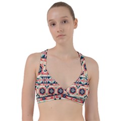 Aztec Pattern Sweetheart Sports Bra