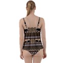 Elephant African Vector Pattern Twist Front Tankini Set View2