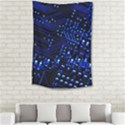 Blue Circuit Technology Image Small Tapestry View2