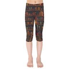 Books Library Kids  Capri Leggings 