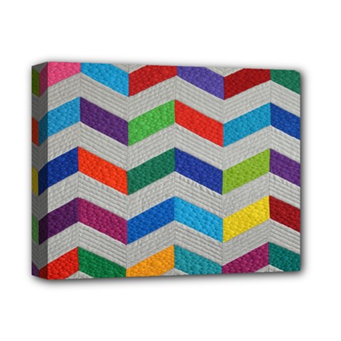 Charming Chevrons Quilt Deluxe Canvas 14  X 11  by BangZart