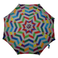 Charming Chevrons Quilt Hook Handle Umbrellas (medium) by BangZart