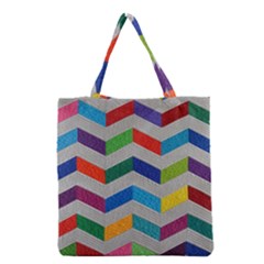 Charming Chevrons Quilt Grocery Tote Bag by BangZart