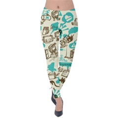 Telegramme Velvet Leggings by BangZart