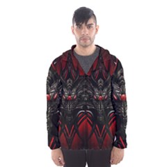 Black Dragon Grunge Hooded Wind Breaker (men) by BangZart