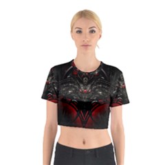 Black Dragon Grunge Cotton Crop Top by BangZart