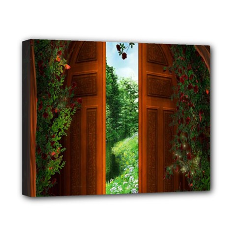 Beautiful World Entry Door Fantasy Canvas 10  X 8  by BangZart