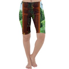 Beautiful World Entry Door Fantasy Cropped Leggings  by BangZart