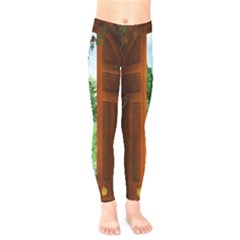 Beautiful World Entry Door Fantasy Kids  Legging by BangZart