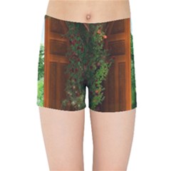 Beautiful World Entry Door Fantasy Kids Sports Shorts by BangZart