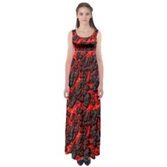 Volcanic Textures  Empire Waist Maxi Dress by BangZart