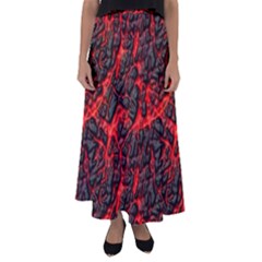 Volcanic Textures  Flared Maxi Skirt