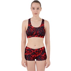 Volcanic Textures  Work It Out Sports Bra Set