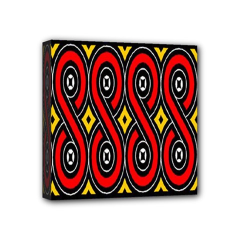 Toraja Traditional Art Pattern Mini Canvas 4  X 4  by BangZart