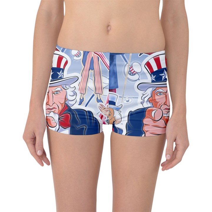 Independence Day United States Of America Boyleg Bikini Bottoms