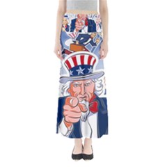 Independence Day United States Of America Full Length Maxi Skirt