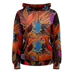 Colorful Leaves Women s Pullover Hoodie by BangZart