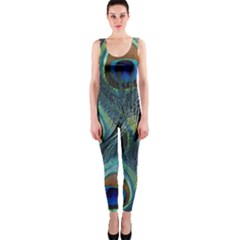 Feathers Art Peacock Sheets Patterns Onepiece Catsuit by BangZart