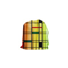 Line Rainbow Grid Abstract Drawstring Pouches (xs)  by BangZart