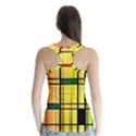 Line Rainbow Grid Abstract Racer Back Sports Top View2