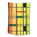 Line Rainbow Grid Abstract Small Tapestry View1