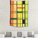 Line Rainbow Grid Abstract Small Tapestry View2