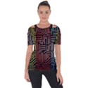 Circuit Board Seamless Patterns Set Short Sleeve Top View1