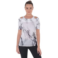 Marble Pattern Short Sleeve Top