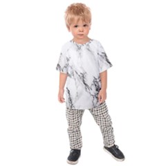 Marble Pattern Kids Raglan Tee