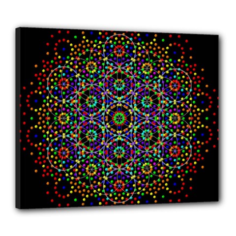 The Flower Of Life Canvas 24  X 20 