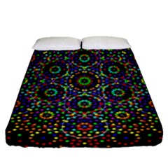 The Flower Of Life Fitted Sheet (queen Size)