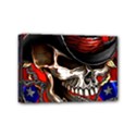 Confederate Flag Usa America United States Csa Civil War Rebel Dixie Military Poster Skull Mini Canvas 6  x 4  View1