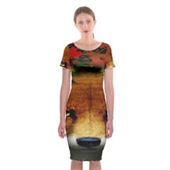 Fox Classic Short Sleeve Midi Dress by BangZart