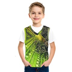 Electronics Machine Technology Circuit Electronic Computer Technics Detail Psychedelic Abstract Patt Kids  Sportswear