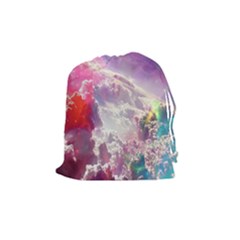 Clouds Multicolor Fantasy Art Skies Drawstring Pouches (medium)  by BangZart