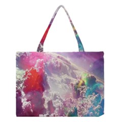 Clouds Multicolor Fantasy Art Skies Medium Tote Bag by BangZart