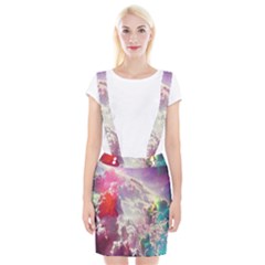 Clouds Multicolor Fantasy Art Skies Braces Suspender Skirt by BangZart