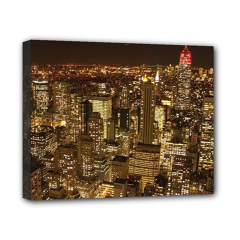 New York City At Night Future City Night Canvas 10  X 8  by BangZart