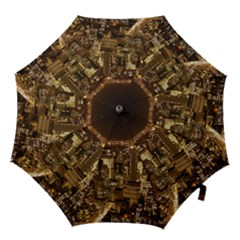 New York City At Night Future City Night Hook Handle Umbrellas (small) by BangZart