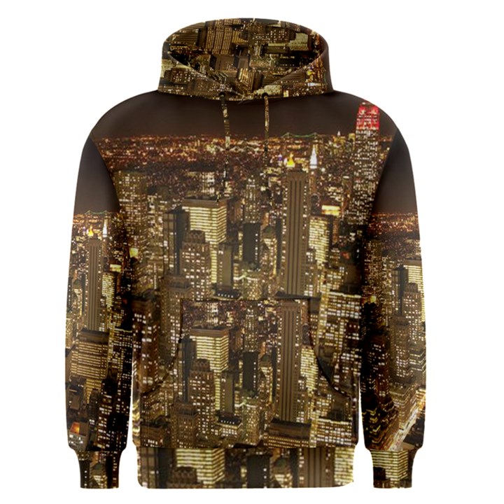 New York City At Night Future City Night Men s Pullover Hoodie