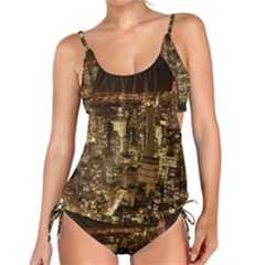 New York City At Night Future City Night Tankini Set by BangZart