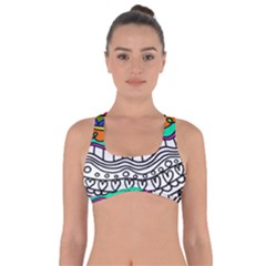 Abstract Apple Art Colorful Got No Strings Sports Bra