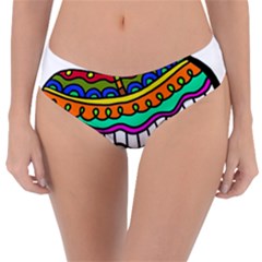 Abstract Apple Art Colorful Reversible Classic Bikini Bottoms by Nexatart