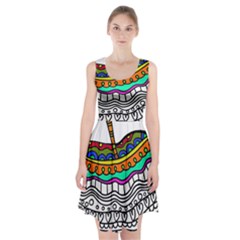 Abstract Apple Art Colorful Racerback Midi Dress by Nexatart