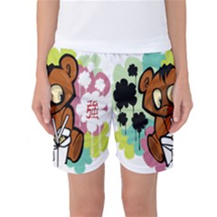 Bear Cute Baby Cartoon Chinese Women s Basketball Shorts by Nexatart