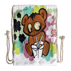 Bear Cute Baby Cartoon Chinese Drawstring Bag (large) by Nexatart