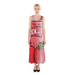 Beverage Can Drink Juice Tomato Sleeveless Maxi Dress by Nexatart