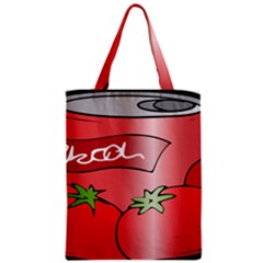 Beverage Can Drink Juice Tomato Zipper Classic Tote Bag by Nexatart