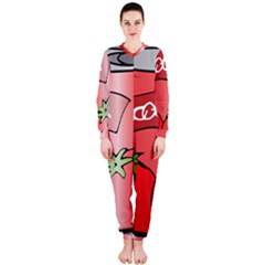 Beverage Can Drink Juice Tomato Onepiece Jumpsuit (ladies)  by Nexatart